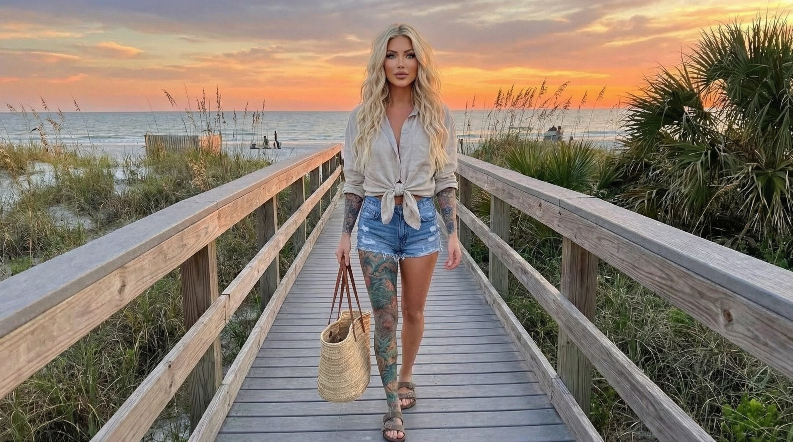 Jenny Mondorini Luxury Beach Sunset